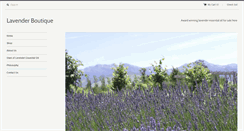 Desktop Screenshot of lavenderboutique.co.nz